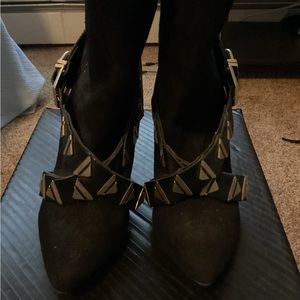 ZARA Collection Suede Double Strap Ankle Booties EUR 36